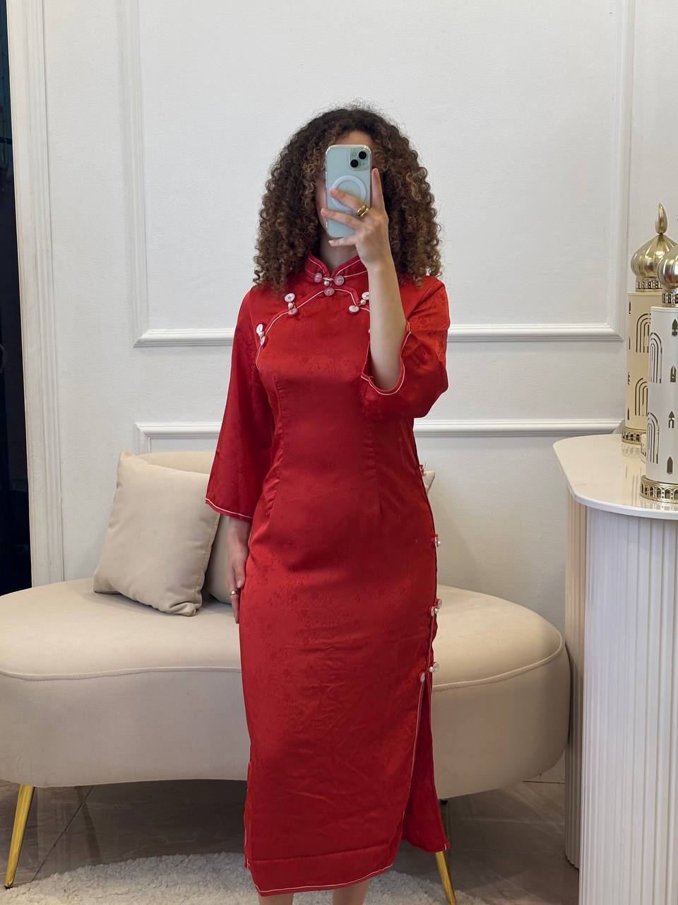 Red Dragon Qipao Dress