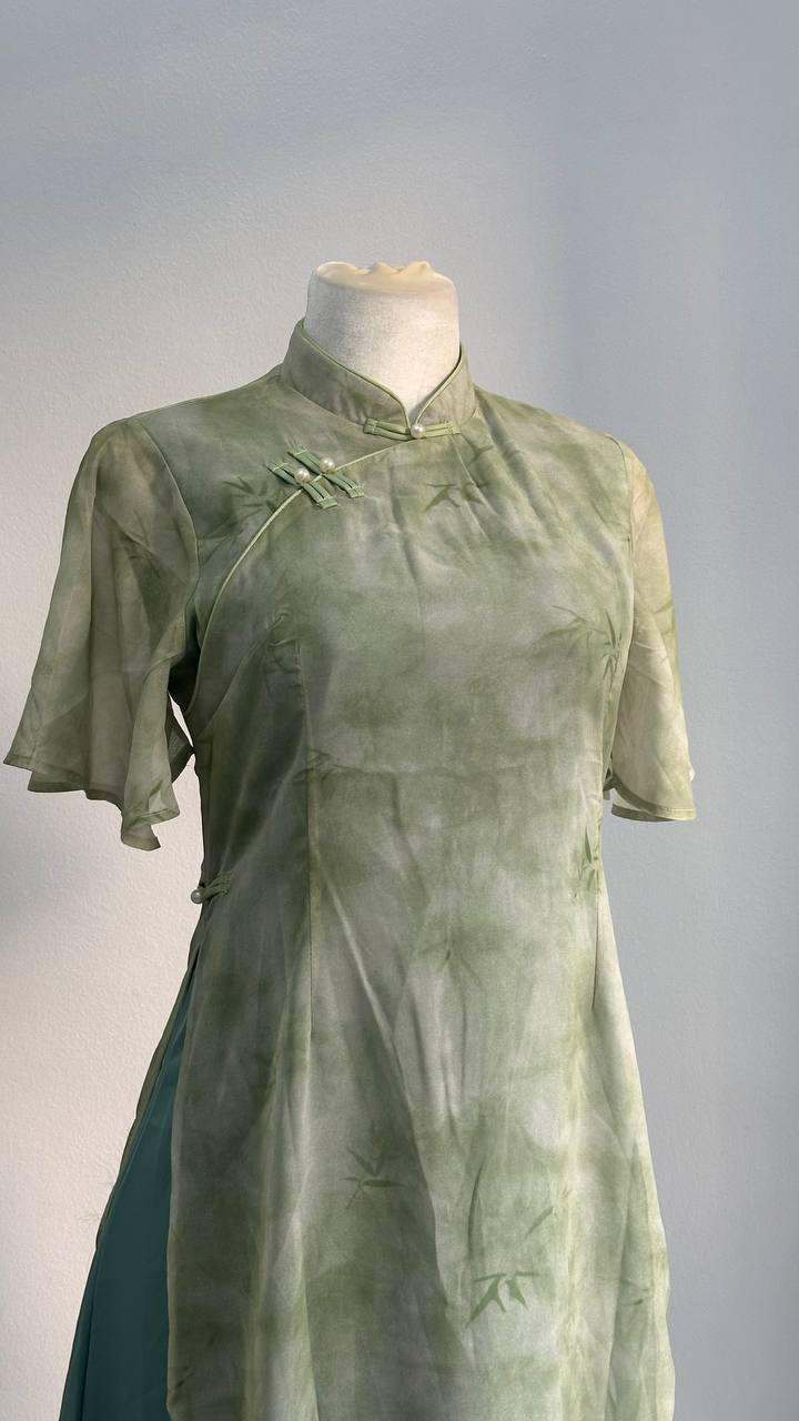 Forest Green Qipao Dress