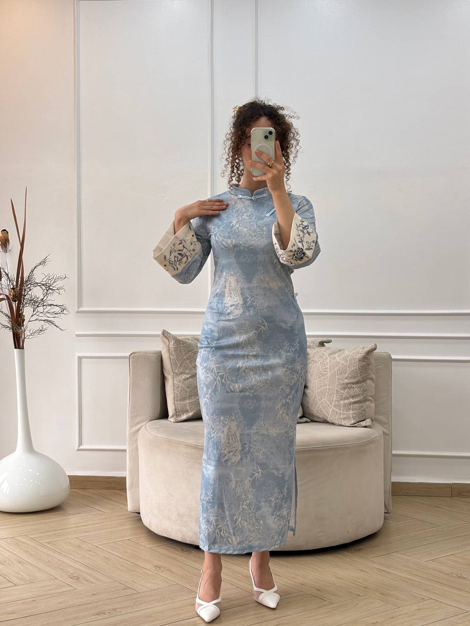 Ocean Qipao Dress