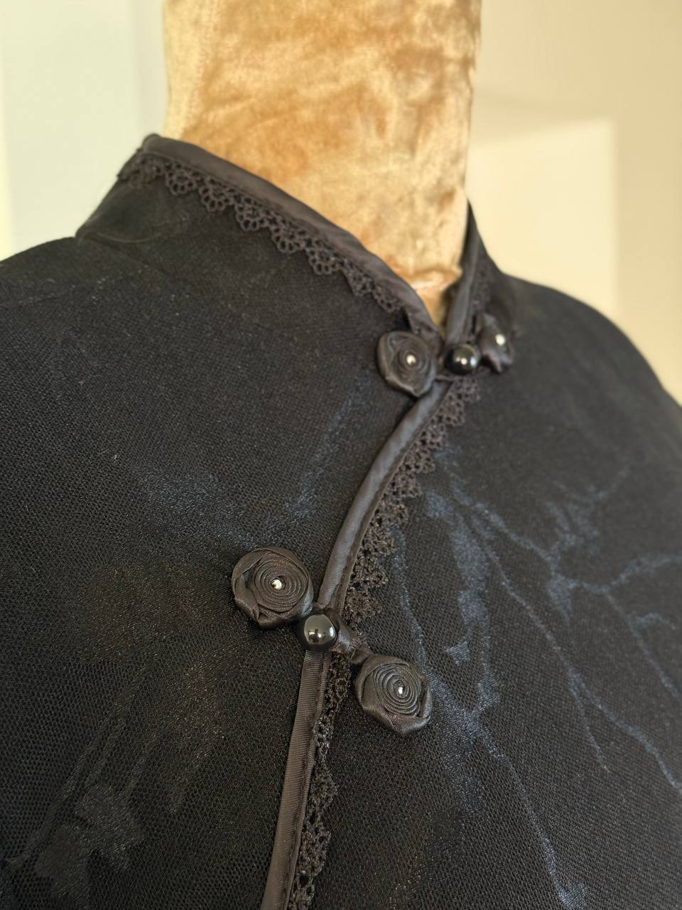 Full Black Qipao Dress