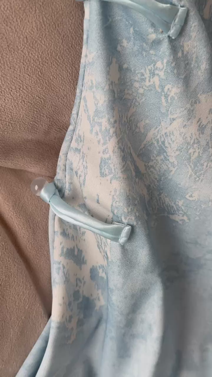 Ocean Qipao Dress